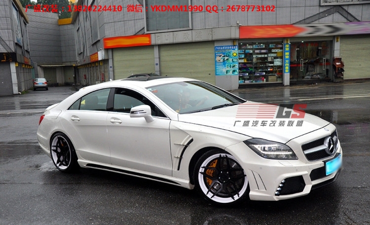 奔馳CLS350/CLS300/W218改裝WALD大包圍葉子板尾翼后唇排氣管前唇
