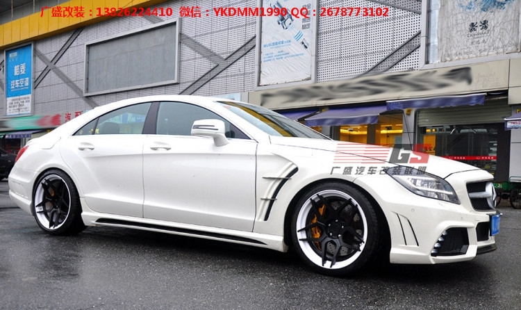 奔馳CLS350/CLS300/W218改裝WALD大包圍葉子板尾翼后唇排氣管前唇