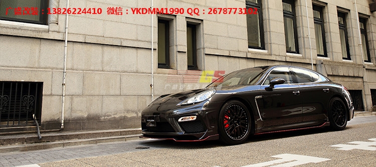 09-12保時捷panamera GTS改裝大包圍 碳纖維尾翼前唇后唇閥門排氣