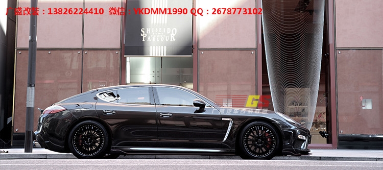 09-12保時捷panamera GTS改裝大包圍 碳纖維尾翼前唇后唇閥門排氣