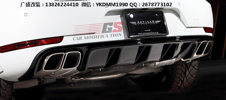 2014保時捷MACAN turbo改裝寬體包圍 macan改裝包圍 碳纖尾翼后唇