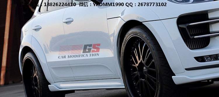 2014保時捷MACAN turbo改裝寬體包圍 macan改裝包圍 碳纖尾翼后唇