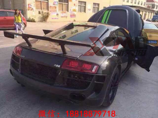 奧迪R8PPI改裝碳纖維大包圍 R8前杠/后杠/輪眉全車碳纖套件碳纖尾翼機蓋內(nèi)飾
