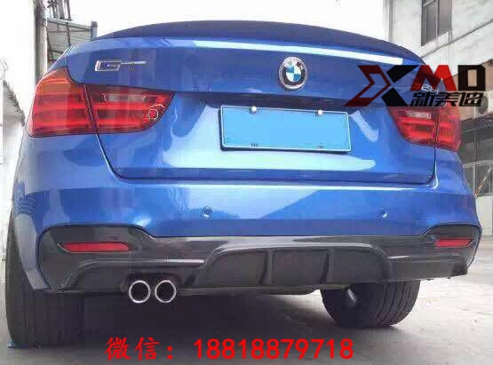 馬3系GT/320i/328i/335i改裝碳纖維后唇前后擾流機(jī)蓋尾翼四出后唇排氣