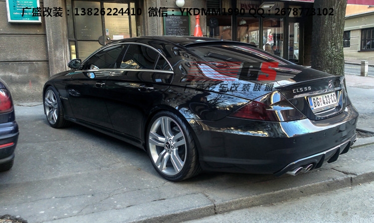 奔馳CLS300/CLS350/W219改裝大包圍 中網(wǎng) 碳纖維后唇尾翼排氣管