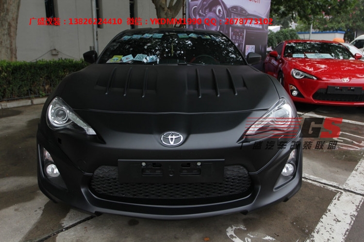 TOYOTA豐田86改裝WALD寬體包圍排氣管碳纖維尾翼機(jī)蓋寬體輪眉輪轂