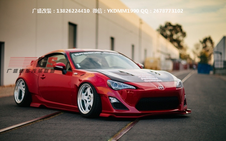 豐田GT86改裝Greddy X Rocket bunny寬體包圍碳纖維前唇后唇尾翼