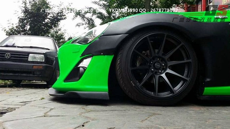 豐田GT86改裝Greddy X Rocket bunny寬體包圍碳纖維前唇后唇尾翼
