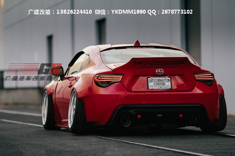 豐田GT86改裝Greddy X Rocket bunny寬體包圍碳纖維前唇后唇尾翼