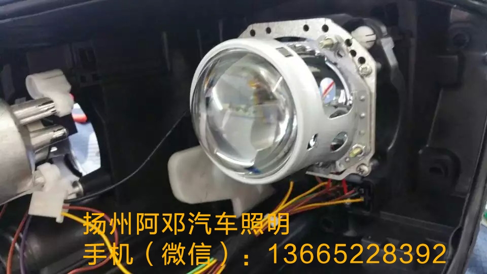 起亞智跑改裝Q5透鏡、紅色惡魔眼、粉色示寬燈