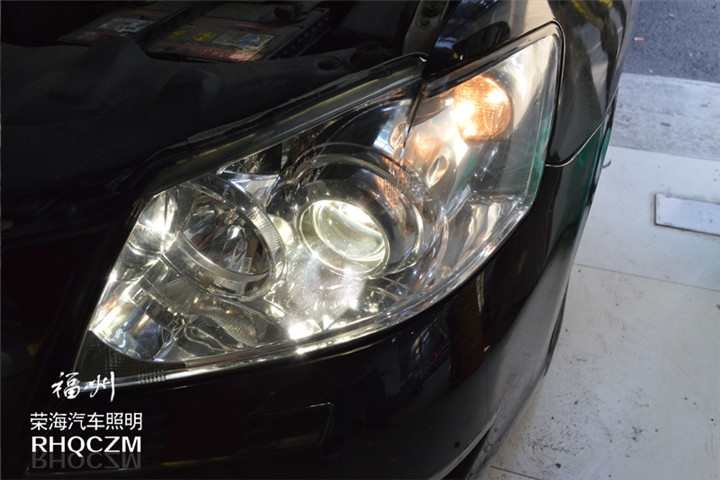 福州改汽車大燈 豐田凱美瑞大燈改裝氙氣燈透鏡 福州榮海照明