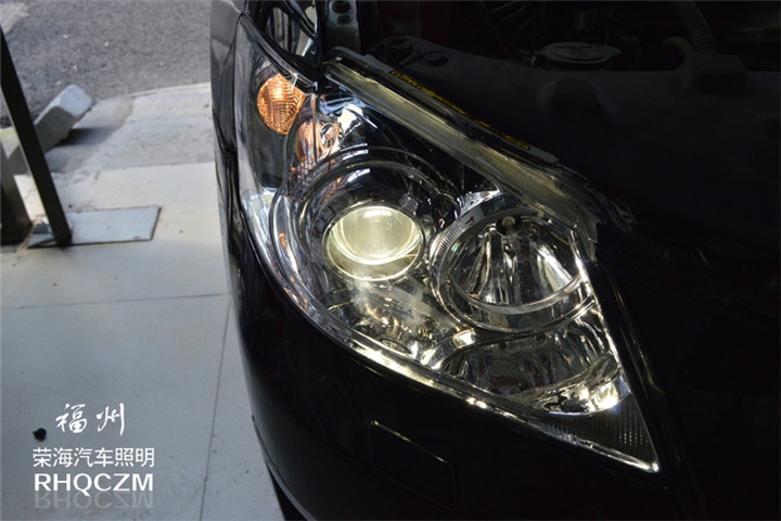 福州改汽車大燈 豐田凱美瑞大燈改裝氙氣燈透鏡 福州榮海照明