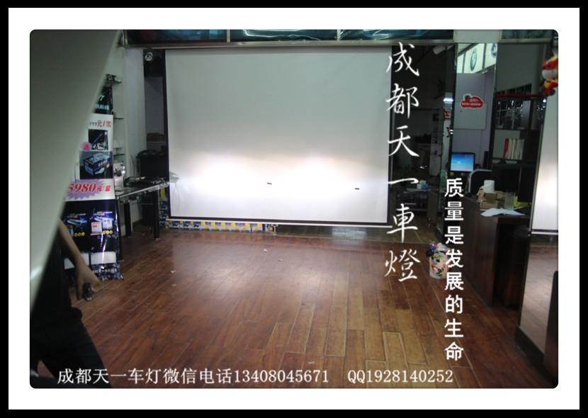 成都高爾夫7車燈改裝氙氣燈雙光透鏡日行燈總成