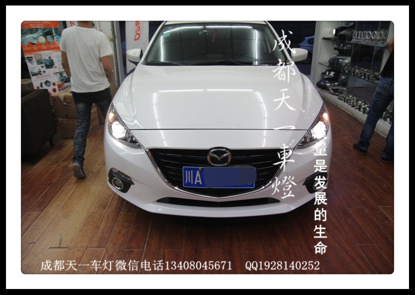 成都昂科塞拉改燈|成都新馬三車燈改裝氙氣燈雙光透鏡