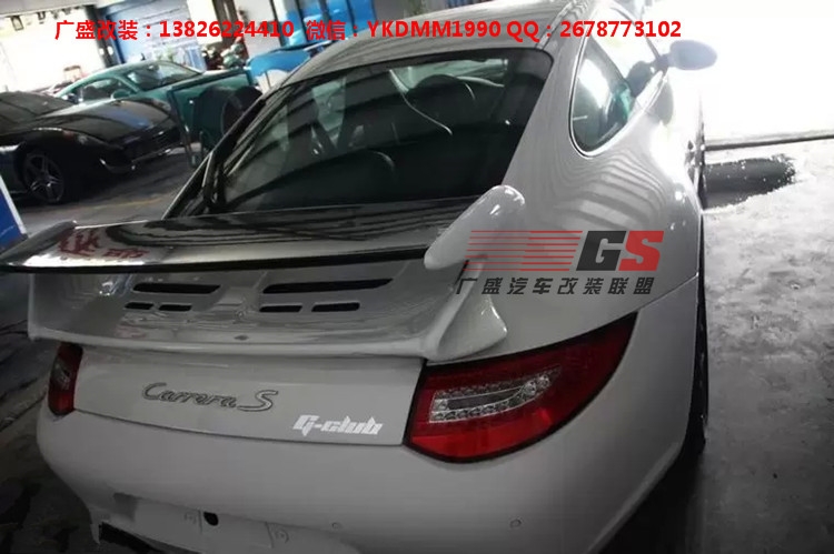 Porsche05-11年保時(shí)捷911/997卡雷拉改裝GT3大包圍 尾翼排氣管