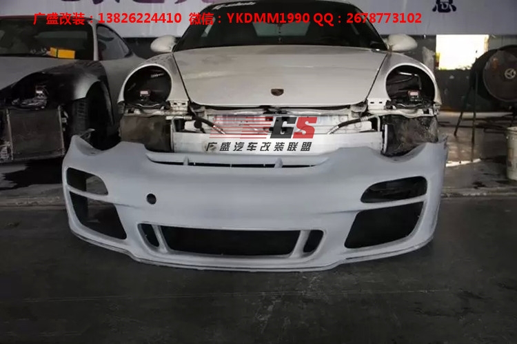 Porsche05-11年保時(shí)捷911/997卡雷拉改裝GT3大包圍 尾翼排氣管