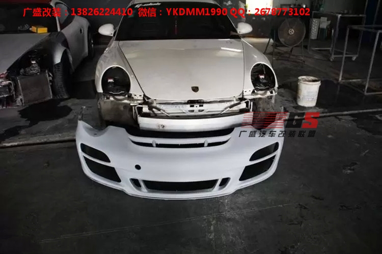 Porsche05-11年保時(shí)捷911/997卡雷拉改裝GT3大包圍 尾翼排氣管