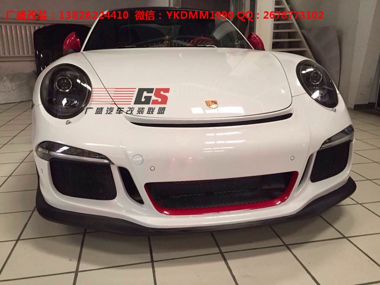 Porsche05-11年保時(shí)捷911/997卡雷拉改裝GT3大包圍 尾翼排氣管