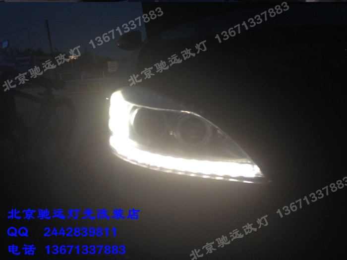 奔馳s600 老款改新款淚眼大燈