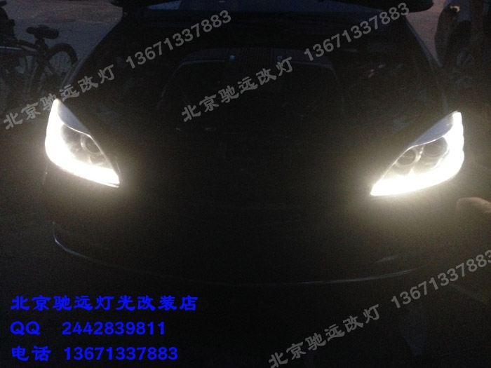 奔馳s600 老款改新款淚眼大燈
