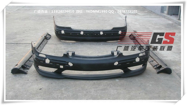 01-06年奔馳S級(jí)W220/S350/S500/S600改裝S63AMG保險(xiǎn)杠大包圍尾翼
