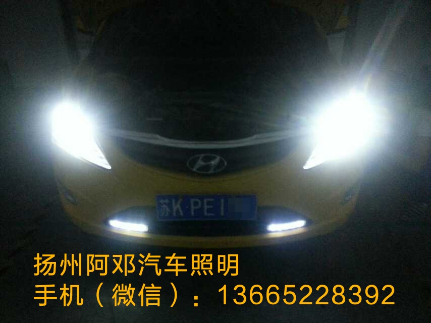現(xiàn)代瑞納改裝Q5透鏡、天使眼