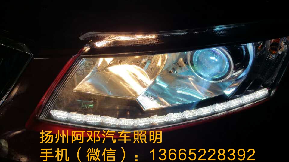 斯柯達明銳改裝Q5透鏡、LED轉(zhuǎn)向燈