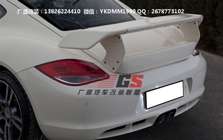 保時(shí)捷Cayman/Boxster/987改裝Techart大包圍 排氣管碳纖維尾翼