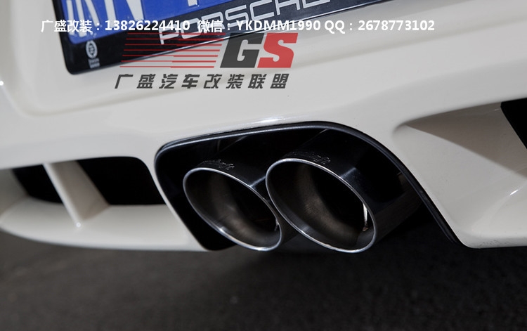 保時(shí)捷Cayman/Boxster/987改裝Techart大包圍 排氣管碳纖維尾翼