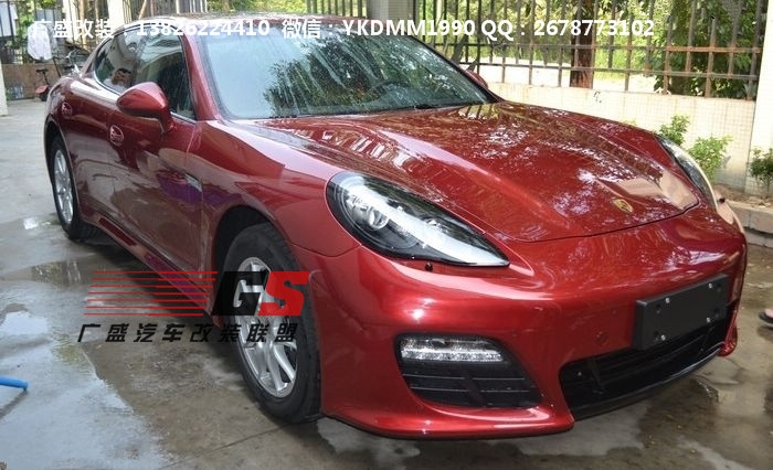 保時(shí)捷Panamera4S/3.6改裝GTS大包圍 保險(xiǎn)杠 尾翼 引擎蓋 排氣管