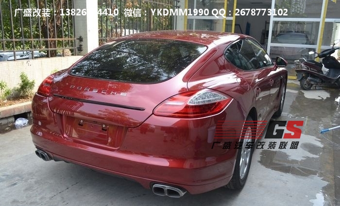 保時(shí)捷Panamera4S/3.6改裝GTS大包圍 保險(xiǎn)杠 尾翼 引擎蓋 排氣管