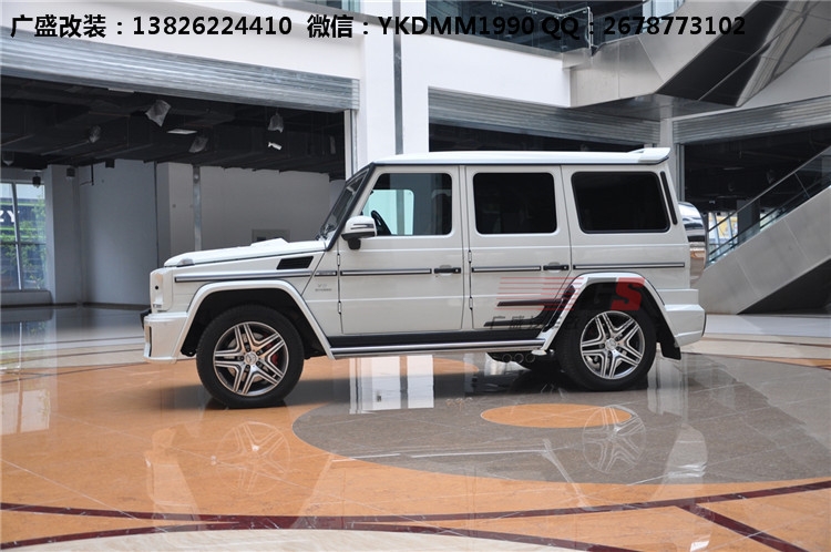 奔馳G級(jí)W463 G500 AMG改裝WALD大包圍機(jī)蓋排氣管 奔馳G系改裝包圍