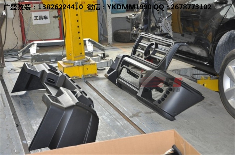 奔馳G級(jí)W463 G500 AMG改裝WALD大包圍機(jī)蓋排氣管 奔馳G系改裝包圍