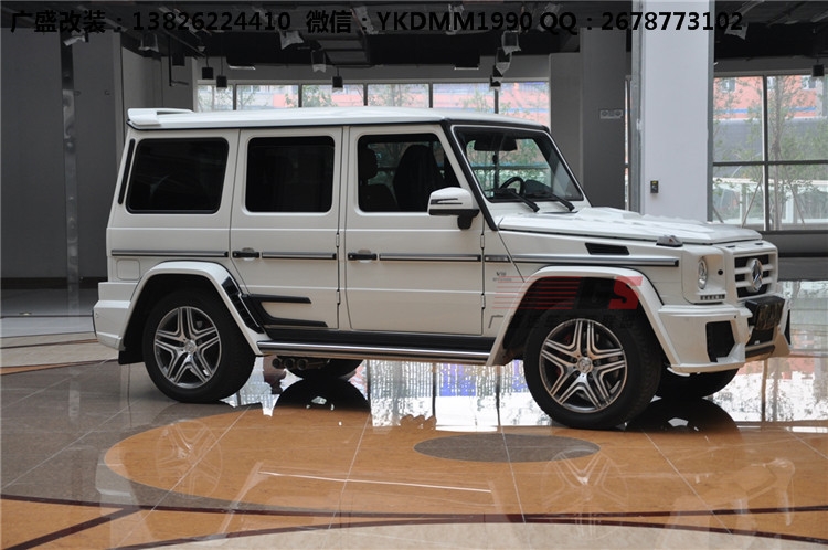 奔馳G級(jí)W463 G500 AMG改裝WALD大包圍機(jī)蓋排氣管 奔馳G系改裝包圍