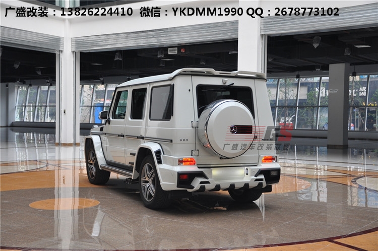 奔馳G級(jí)W463 G500 AMG改裝WALD大包圍機(jī)蓋排氣管 奔馳G系改裝包圍