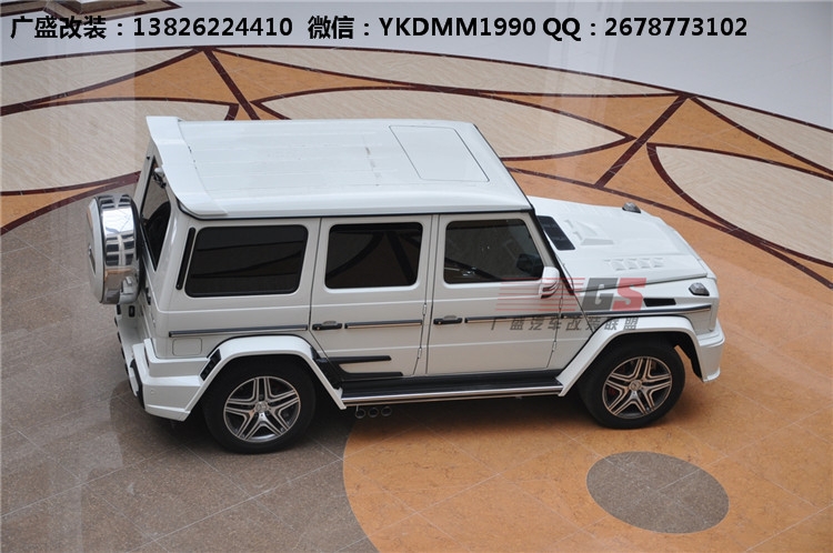 奔馳G級(jí)W463 G500 AMG改裝WALD大包圍機(jī)蓋排氣管 奔馳G系改裝包圍