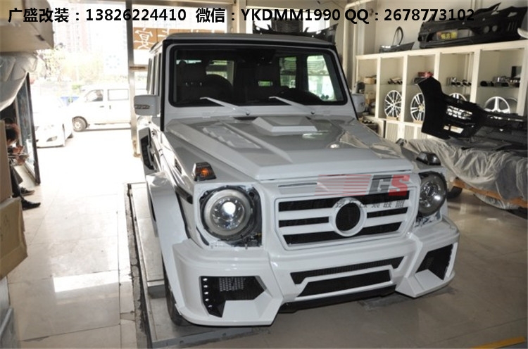 奔馳G級(jí)W463 G500 AMG改裝WALD大包圍機(jī)蓋排氣管 奔馳G系改裝包圍