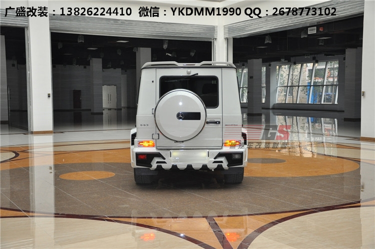 奔馳G級(jí)W463 G500 AMG改裝WALD大包圍機(jī)蓋排氣管 奔馳G系改裝包圍