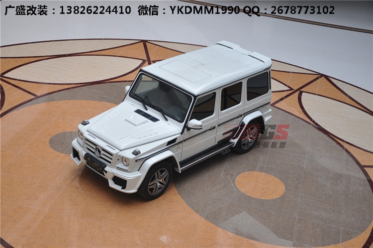 奔馳G級(jí)W463 G500 AMG改裝WALD大包圍機(jī)蓋排氣管 奔馳G系改裝包圍