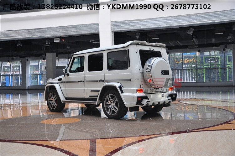 奔馳G級(jí)W463 G500 AMG改裝WALD大包圍機(jī)蓋排氣管 奔馳G系改裝包圍