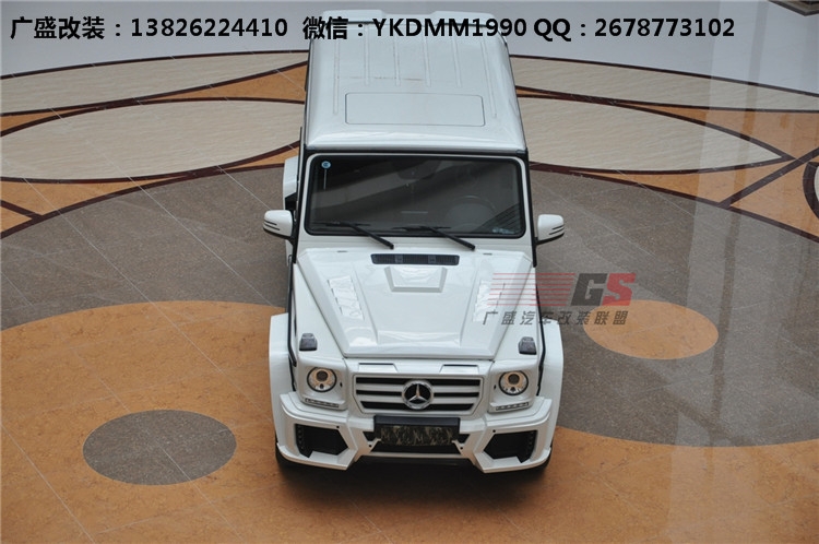 奔馳G級(jí)W463 G500 AMG改裝WALD大包圍機(jī)蓋排氣管 奔馳G系改裝包圍