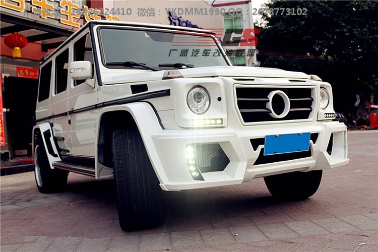 奔馳G級(jí)W463/G500/G63AMG/G65AMG改裝WALD大包圍輪眉機(jī)蓋碳纖尾翼