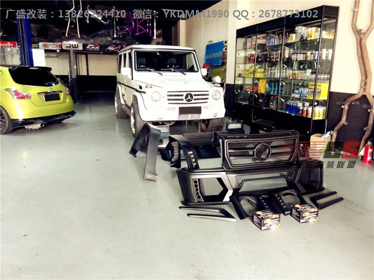 奔馳G級(jí)W463/G500/G63AMG/G65AMG改裝WALD大包圍輪眉機(jī)蓋碳纖尾翼