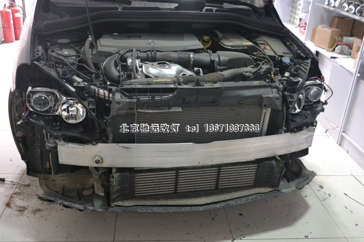 奔馳b180 車燈增亮改裝奧迪Q5小糸透鏡