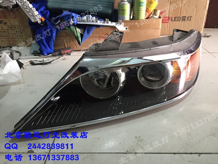 起亞索蘭托 車燈改裝奧迪Q5小糸透鏡