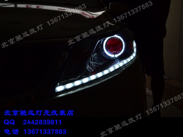 起亞K2車燈改裝增亮 車燈改裝奧迪Q5透鏡雙色淚眼