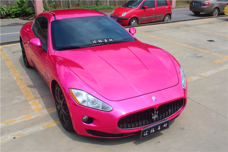 長(zhǎng)沙汽車改裝 瑪莎拉蒂全車電鍍膜改裝換色 日本STM鏡面電鍍膜 最優(yōu)惠實(shí)體店