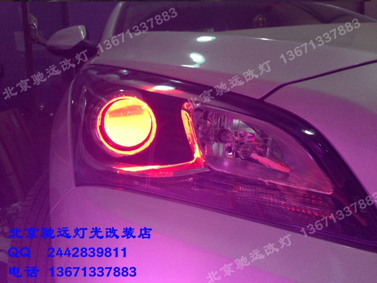 現(xiàn)代名圖 燈光升級(jí) 改裝海拉五代小糸透鏡