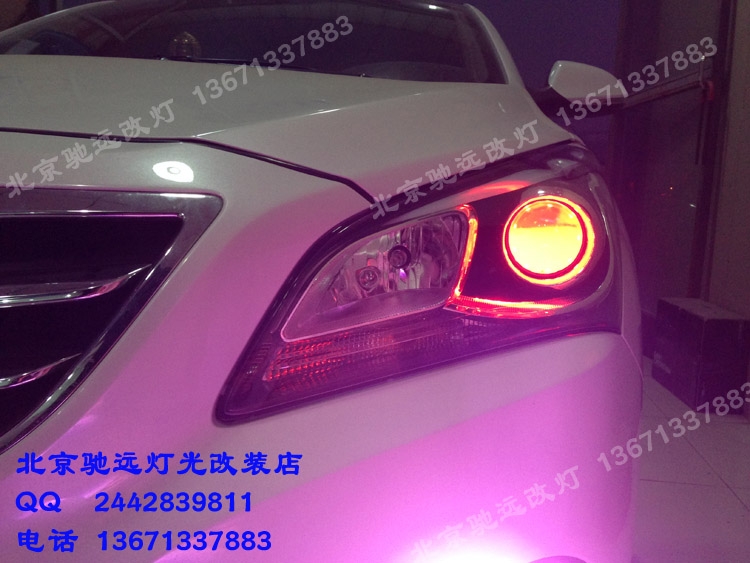 現(xiàn)代名圖 燈光升級(jí) 改裝海拉五代小糸透鏡