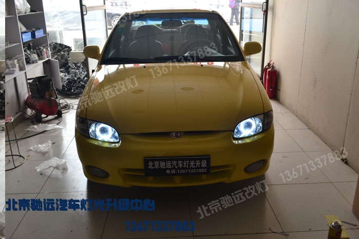 起亞千里馬 車燈改裝 德國海拉五代透鏡
